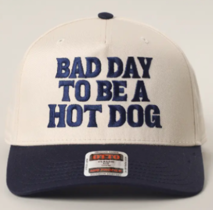 Bad Day To Be A Hotdog Embroidered Trucker Hat