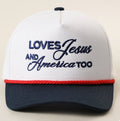 Loves Jesus America Trucker Hat