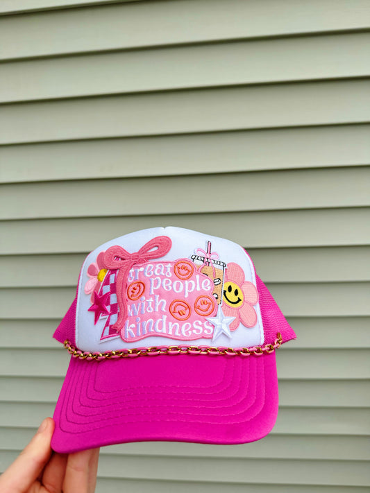 Treat People With Kindness Custom Trucker Hat